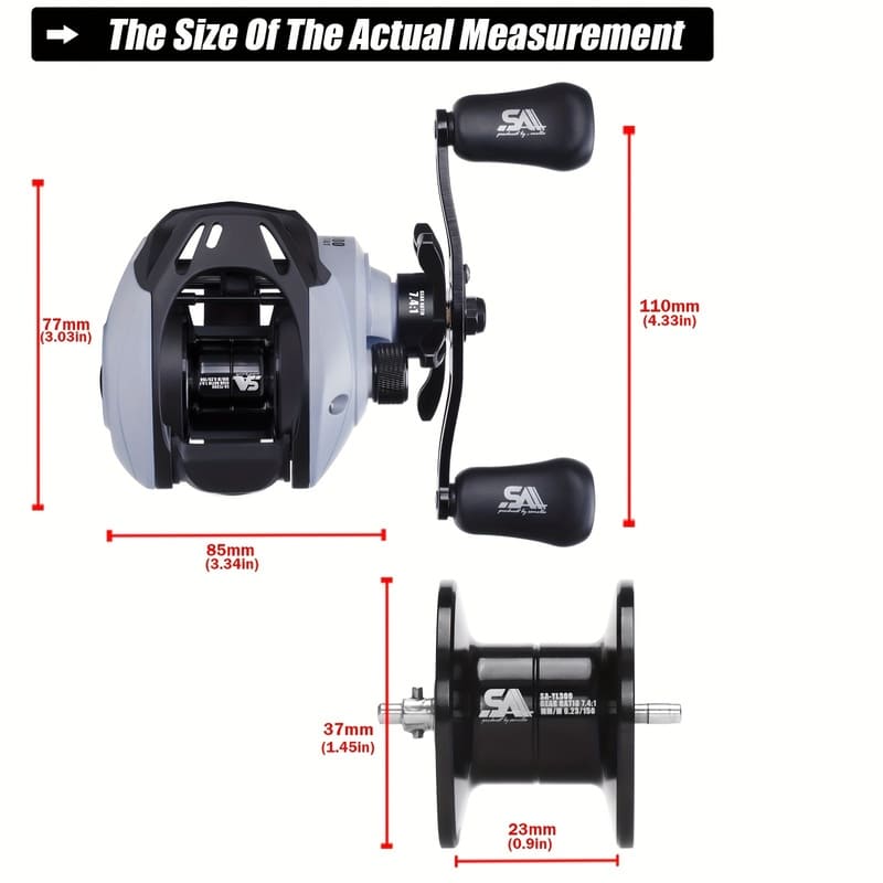 Long Distance Casting Reel High Speed Gear Ratio Corrosion Resistant Brass and Stainless Steel Bearings Smooth Performance for Saltwater Fishing