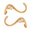 Earrings for Women S-Shape Cubic Zirconia Stud Earrings Jewelry Gift for Her On Valentine's Day Birthday Party
