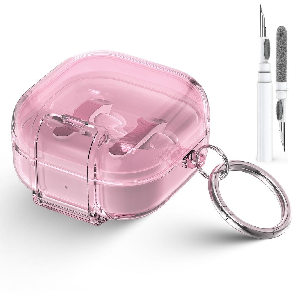 Samsung Galaxy Buds 4 Pro /Buds 4 Kılıfı Telefon Standlı ve Kilit Klipsli Tasarım Temizleyici Kit ile Galaxy Buds Pro 4 İçin