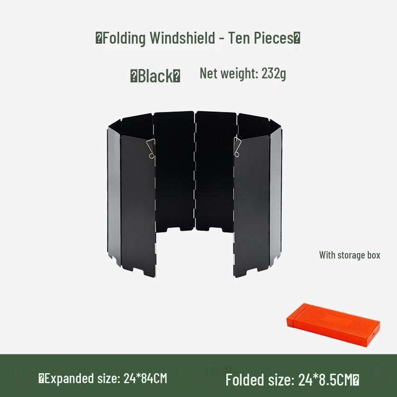 Portable Three-Fold Windshield Camping Stove - Large Heat Concentrator