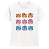 Cute Tiger Faces Kids T-Shirt Animal Graphic Tee