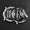 2Pcs Car Logo Metal Sticker Window Trunk 3D Emblem Decal For MINI One Cooper JCW Countryman Clubman Cabrio Paceman Coupe Clubvan uylez55