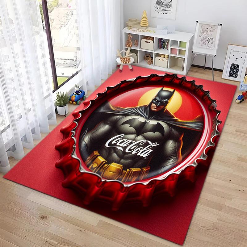 Christmas gift Halloween themed cola beverage Coca Cola carpet is suitable for living room and bedroom doormats office balcony decorative carpet V25