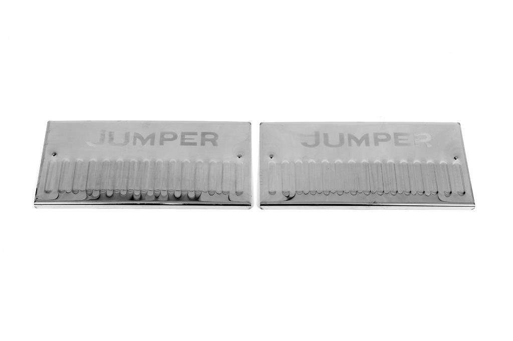 

Накладки на внутрішні пороги Carmos V2 (2 шт, нерж) для Citroen Jumper 2007-2025 рр.