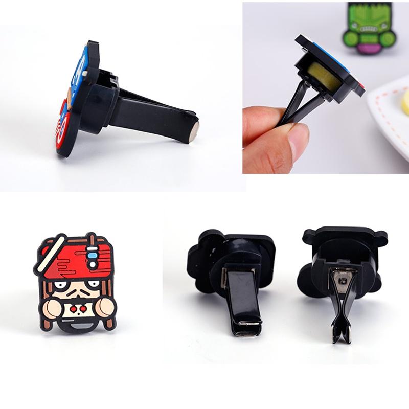 Roztomilý kreslený osvěžovač vzduchu do větrací mřížky s prémiovou vůní pro interiér vozu