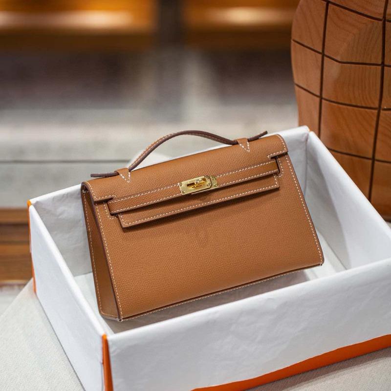 Palmenmuster Kelly Bag neue Ledertasche Damenmode Schulter Crossbody tragbar kleine quadratische Tasche
