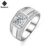 Nabest GRA Certified 1CT VVS D 3EX Moissanite Luxury Men Ring   CopperWedding Promise Rings for Mans Fine Jewelry