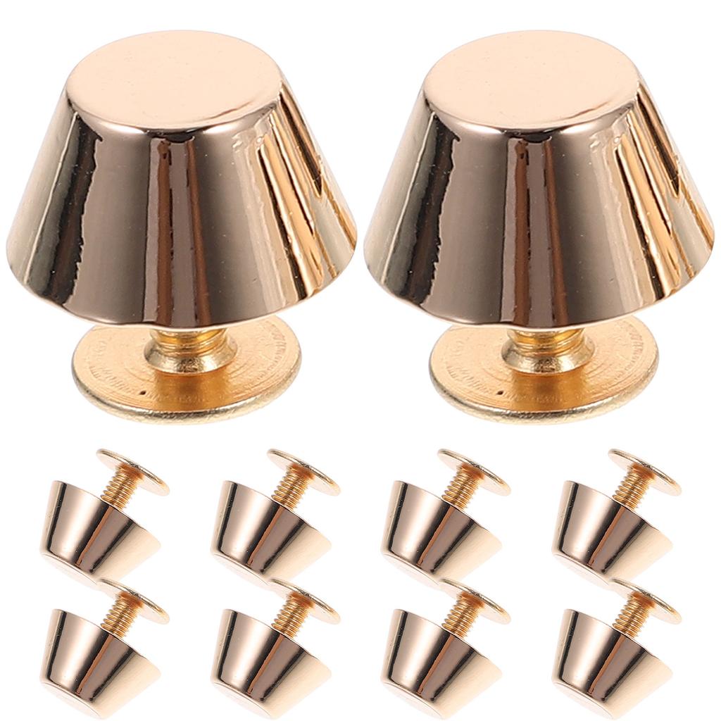 12Pcs Small Metal Bag Studs Zinc Alloy DIY Accessories for Handbag Case Scrapbook Paper Crafts Purse Feet Nails Conchos