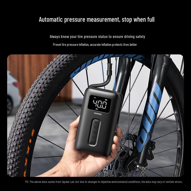 Ugreen Wireless Portable Tire Inflator with Digital Display
