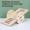 New Wooden Hamster Villa Easy to Install Durable Platform House Chewable Cage Accessories Seesaw Swing Pet Supplies