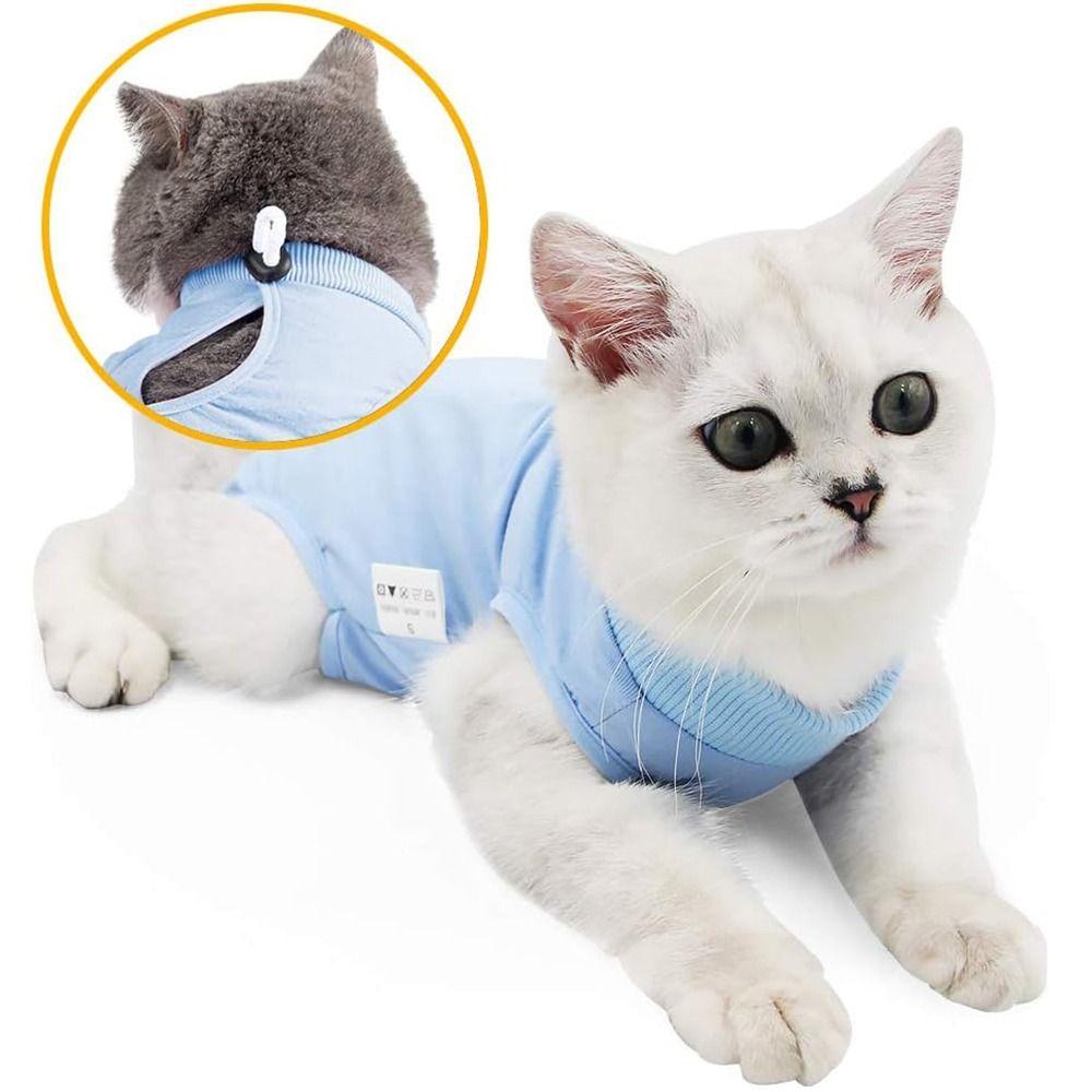 Soft Cat Recovery Suit Anti Bite Cat Neutering Wear Washable Physiological Clothes  Kitten