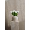 Set of 12 White Tulips Artificial Flowers Real Touch with Long Stems Faux Realistic Tulips Flowers 20 Inches That Look Real for Home Office Wedding
