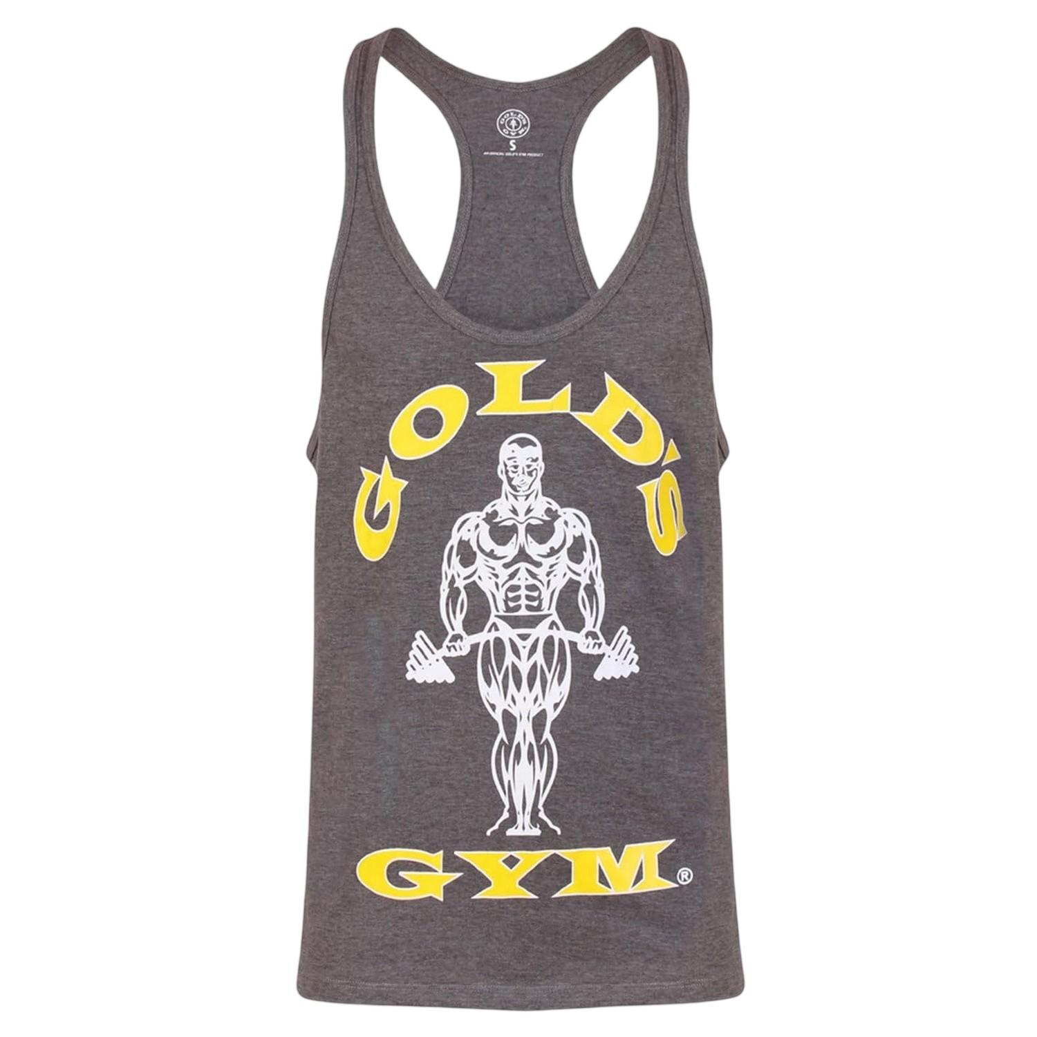 Gold's Gym Herren Muscle Joe Baumwoll Tanktop M grau