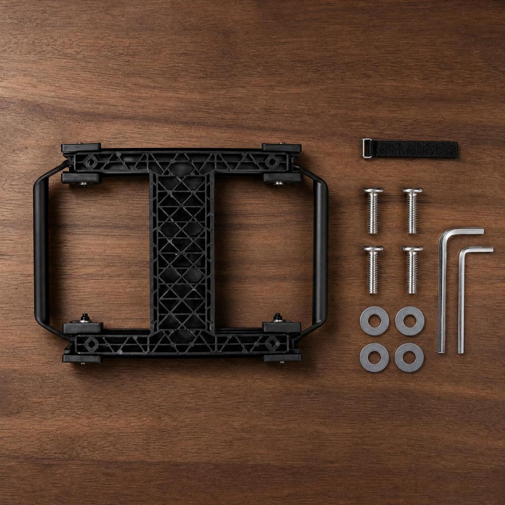 Mounting Bracket with Quick-Release Removable Hardware Black for Commuters