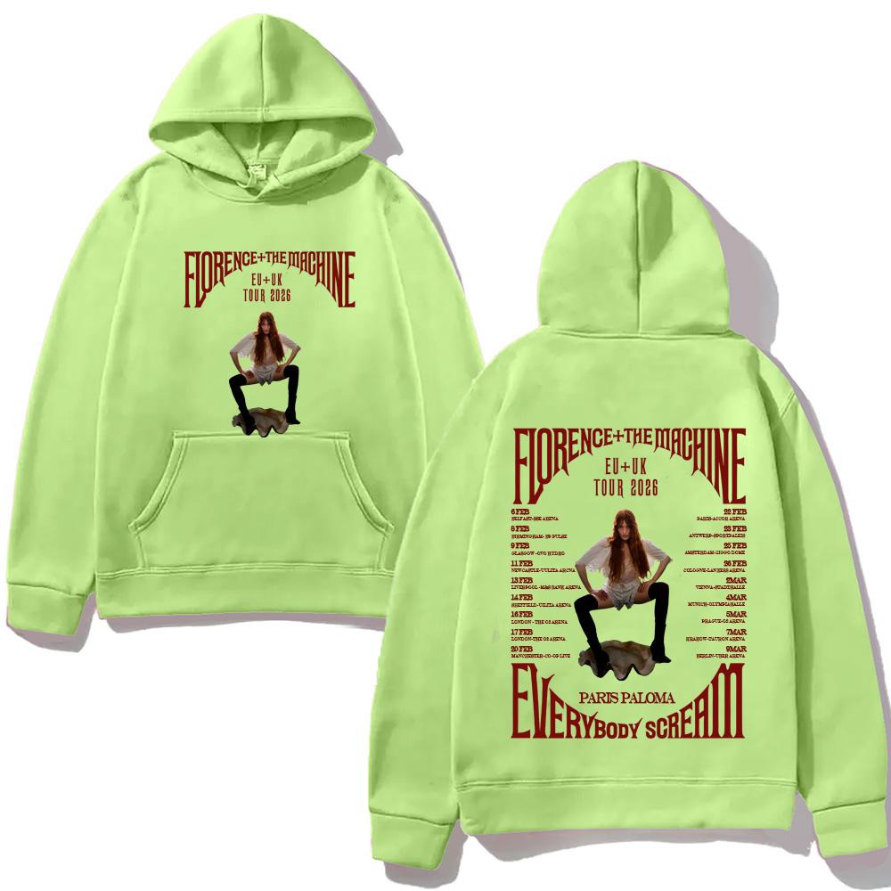 Florence and The Machine Hoodies Sweatshirt Singer Graphic Printing Clothing Moletom Comfortable 2025NEW High Quality Hoody