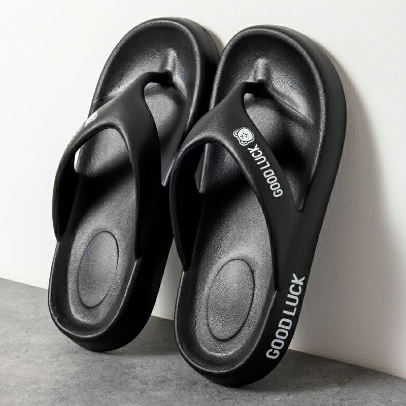 New Trendy Men EVA Flip Flops Anti-Slip Odor-Free Beach Slippers Casual Sandals