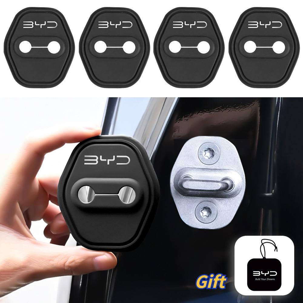 Silicone Car Door Lock Cover Stickers 4pcs/2pcs for BYD Atto3 Yuan Plus Sealion 7 Dolphin Surf Dolphin Shark Seal Song Seal EV