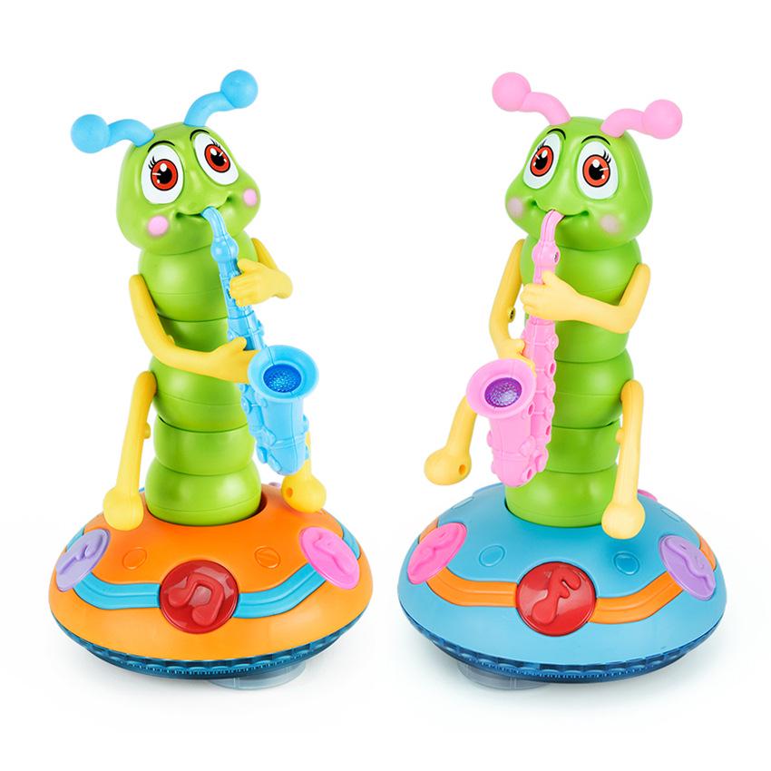 

Children s Musical Twisting Worm Saxophone with Lights - Cartoon Animal Toy for Boys and Girls