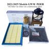 -2025 Models GWM POWER POER DISEL Air Filter Cabin Filter Disel Oil Filter Kit