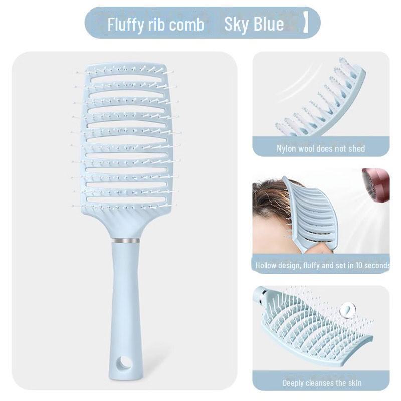 Air Cushion Massage Comb for Long, Curly, or Straight Hair - Large Fluffy Air Bag Design