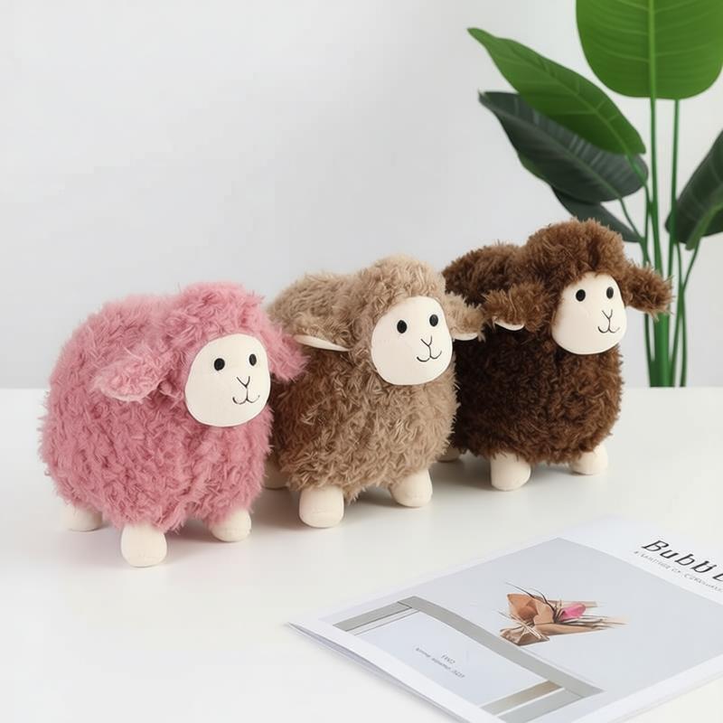 15-32Cm Cute Lamb Sheep Goat Plush Toy Soft Stuffed Simulation Animal Doll Pendant Bag Kids Boys Girls Birthday Gift Home Decor