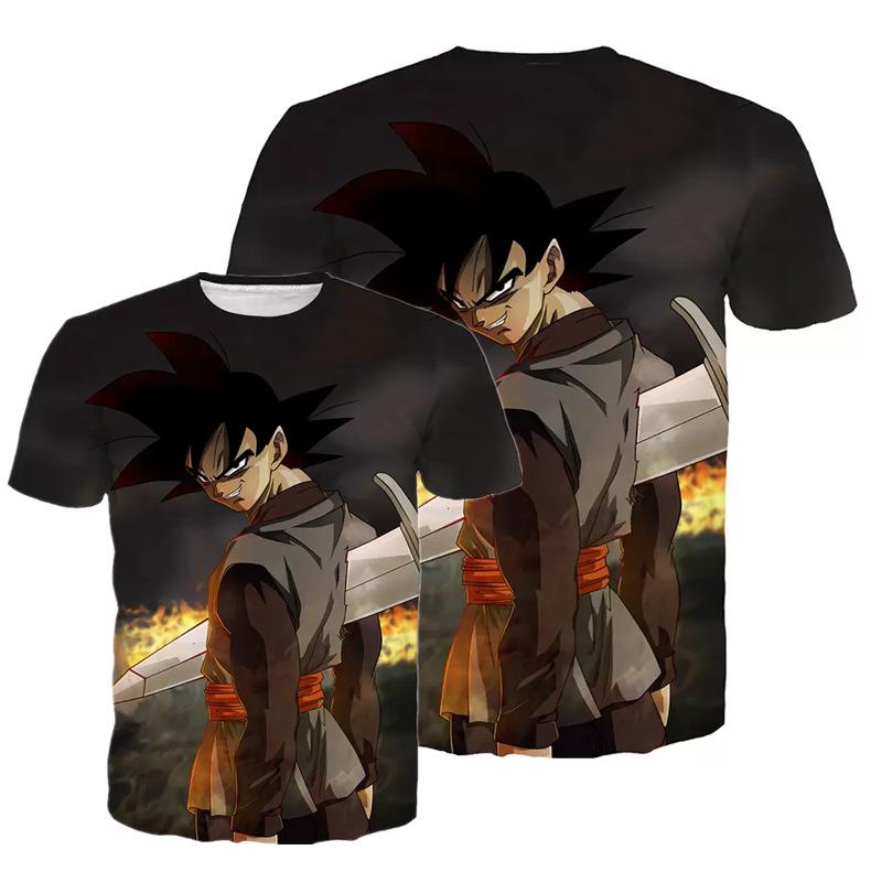 

Летняя футболка с коротким рукавом для женщин и мужчин Dragon Ball Одежда для фитнеса Новая мужская футболка для косплея XS