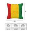 Jamaican Reggae Rasta Lion Jamaica Flag 2 Pcs Square Pillowcase Pillow Cover Cushion Throw Pillow For Home Car