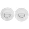 2 buc Barcă Gonflabilă Caiac Patch Pad DRing PVC Marin Oțel Inoxidabil Cataramă Fixă(alb )