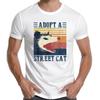 Adoptar Un Gato Callejero Camisetas  Divertidas De Gambas Ropa Informal De AlgodóN Con GráFico De Estilo Vera