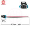12102747 New Windshield Washer Pump Low Coolant Sensor Two Lead Wiring Pigtail Connector For Chevrolet GM Vehicles Buick Pontiac