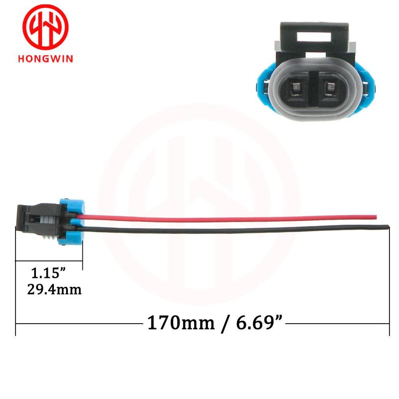 12102747 New Windshield Washer Pump Low Coolant Sensor Two Lead Wiring Pigtail Connector For Chevrolet GM Vehicles Buick Pontiac