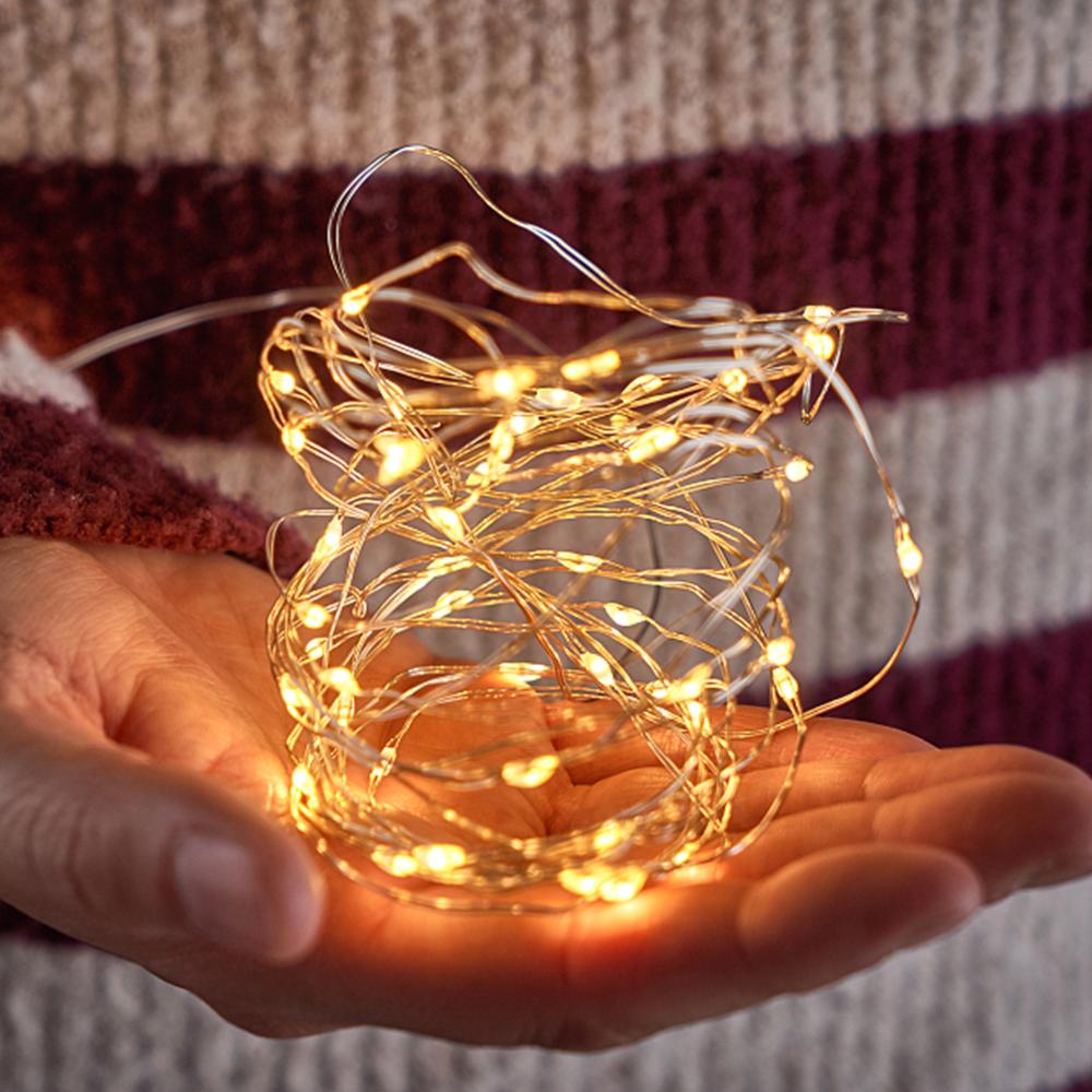 3M LED Copper Wire String Lights Battery Powered Colorful Fairy Lights For Christmas Wedding Party Holiday Decoration Lighting