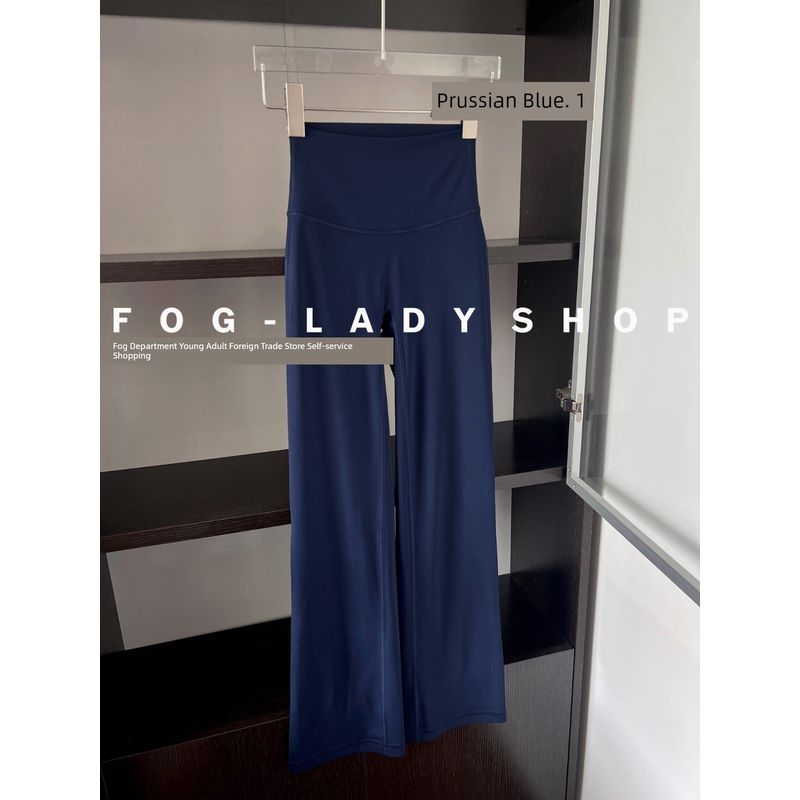 

Cost-Effective-Black Straight Yoga Pants Women s Fancy Casual Sports High Waist Make Legs Look Long Running Fitness Pants Prussian Blue XL