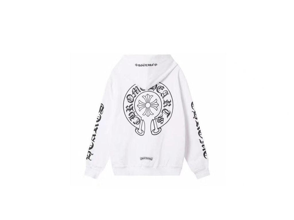 Trendy Chrome Hoof Sanskrit Cross Zipper Hoodie