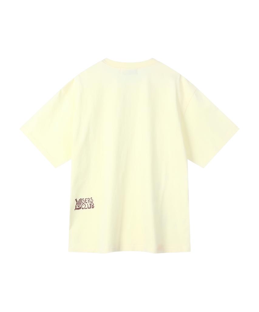 Lujeoseukeulleob Circle Star Logo Short Sleeve T-Shirt Yellow