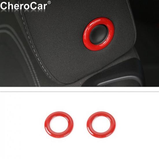 Подходит для 17+ Шевроле Камаро Рамка кнопки регулировки подголовника Декоративная накладка Красная