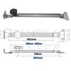 Boat Hatch Lid Stay, Support and Adjuster, 316 SS Stainless Steel, Telescoping Hatch/Window Adjuster and Stay Support
