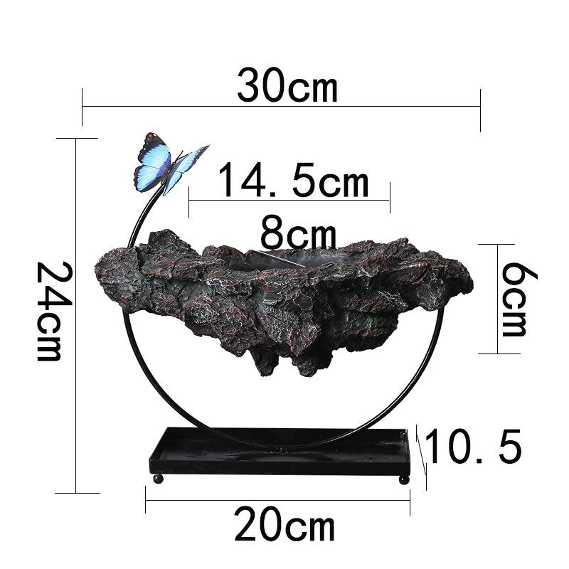 Wrought Iron Hanging Ornament Iron Chain Suspended Flower Pot Living Room Decoration Wenzhu Succulent Moss Landscaping Pot