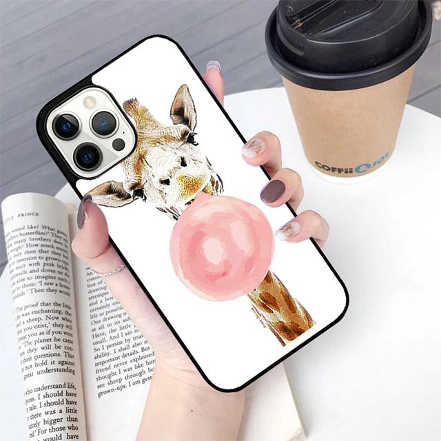 Cute Cartoon GirafPhone Case For Apple iPhone 17 Air Pro Max Plus Coque For iPhone 17 Air 14 15 16 13 12 Max Cover