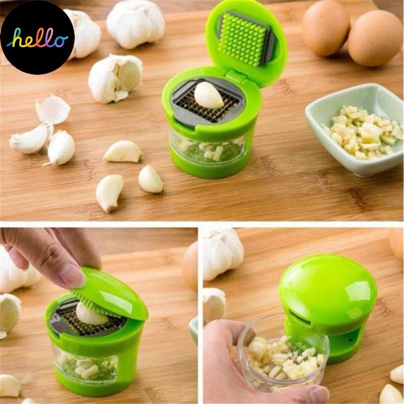 Mashed Garlic Tools Stainless Steel Slicer Kitchen Chopper Grinder Presser Tool Ginger Onion Crusher