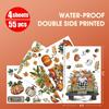 Horaldaily 55 PCS Fall Window Cling Sticker, Thanksgiving Autumn Harvest Leaves Pumpkin Truck Sunflower Home Party Supplies Shop Window Glass Display