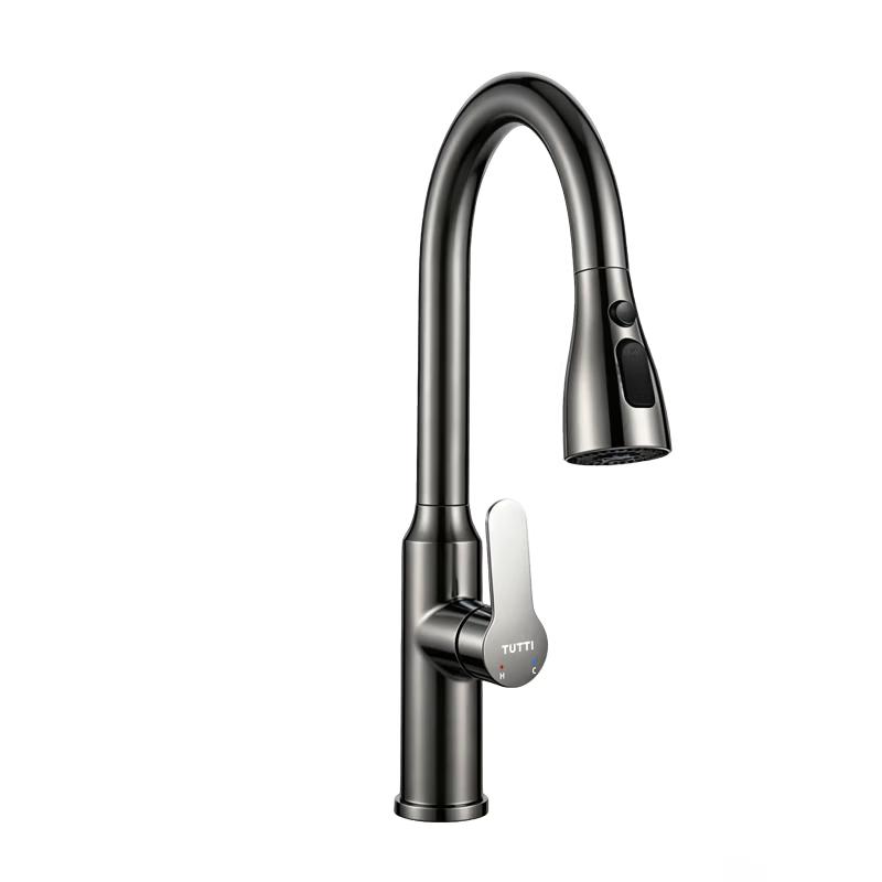 TUTTI 304 Stainless Steel Pull-out Kitchen Faucet