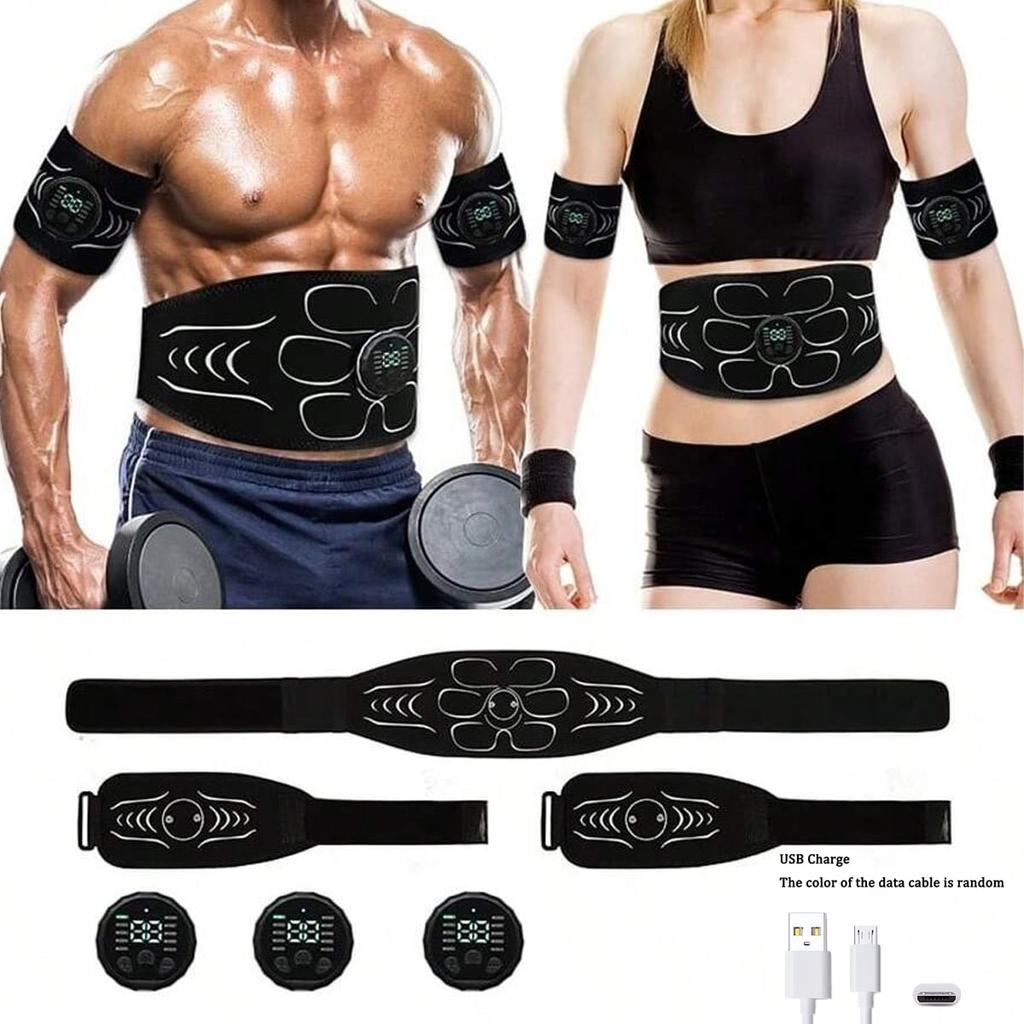 EMS Muscle Stimulator, Abdominal Muscle Trainer, Abdominal Shaping Device, Electronic Slimming Belt, Fitness Massage