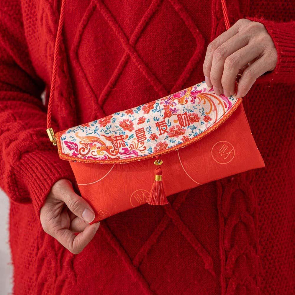 

Tassels Spring Festival Red Envelope Traditional Lucky Money Packet Celebration Party Style 4