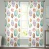 Festivaluri Ouă de Paște Perdele de Tulle Pentru Living Dormitor Perdea Voile Transparentă Fereastră Decor Acasă Draperii