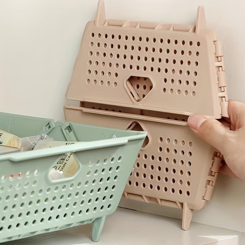 1 PCS Foldable Silicone Colander - Food Grade, Vegetable Fruit Drainer