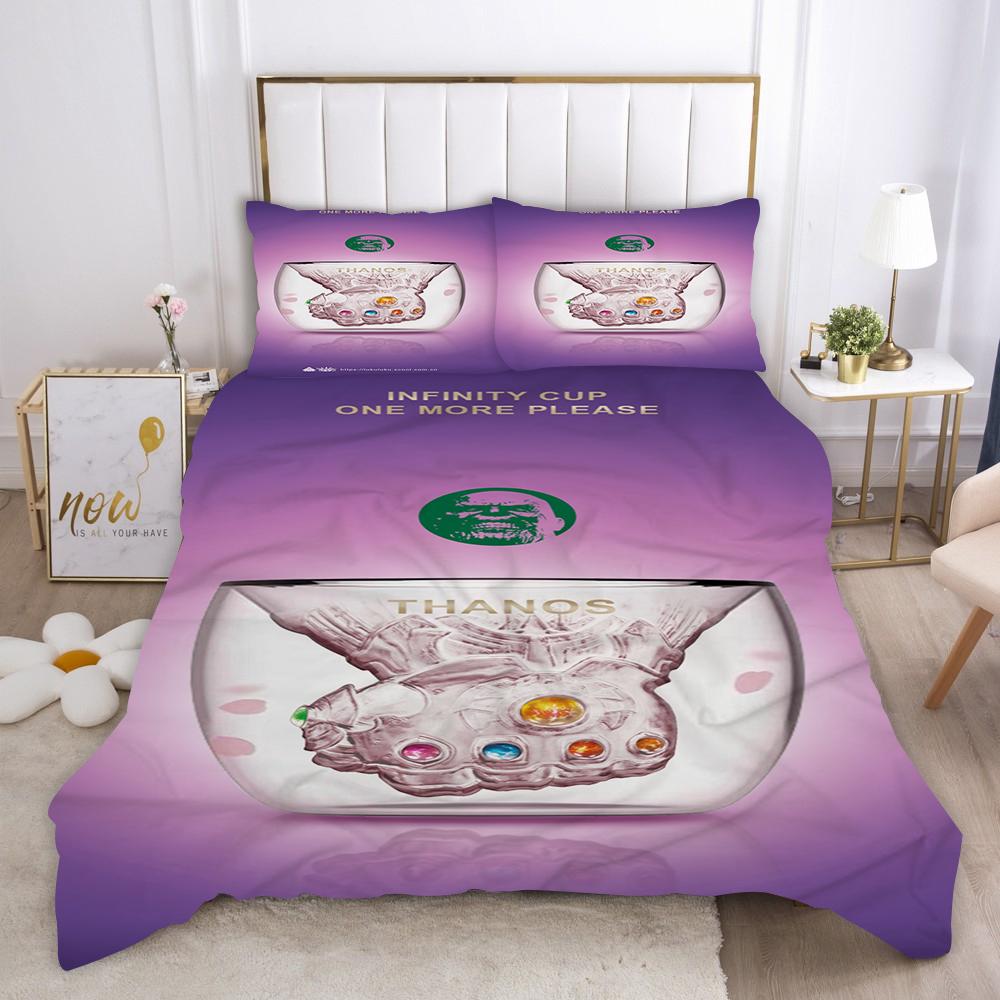 Marvel Comics Spider Man Anime Bedding Set Duvet CoverPolyester Suitable For Children And Adults 3-Piece Set