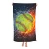 Cool Ball Sport Beach Towel Soft Microfiber Quick Dry Bath Towel for Bathroom Men Boy Pool Camping Travel Swimming Picnic Sports
