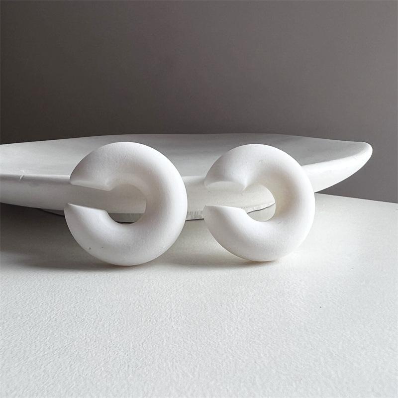 1Pair Sweet Cool Candy Ear Clip For Women Texture Colorful No Pierced Ear Cuff Female Party Daily Jewelry