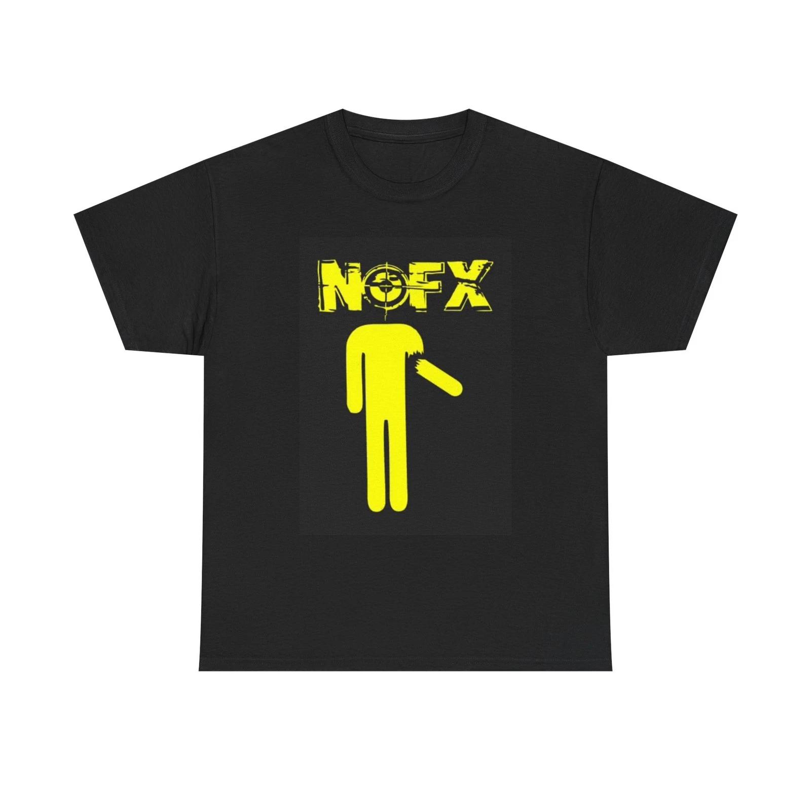

NOFX Graphic T Shirt Retro Rock Band Punk Merch Unisex Heavy Cotton Tee 4XL